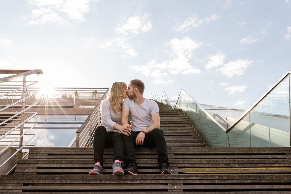 Paarshooting am Dockland an der Elbe in Hamburg